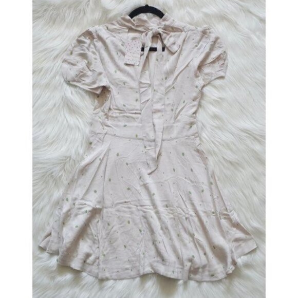 NEW Free People Ivory Fit and Flare Mini Dress - Picture 3 of 11
